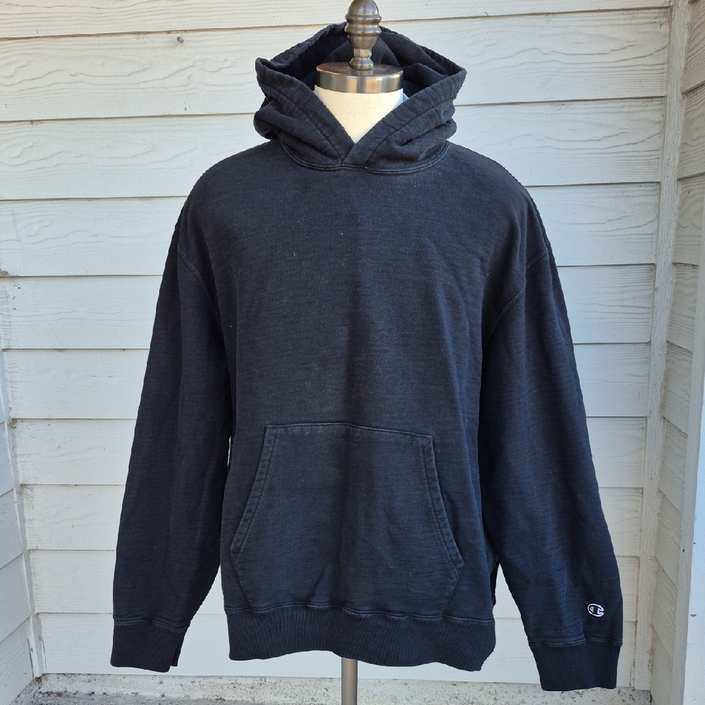 CHAMPION x Todd Snyder‎ Fade Black Cotton Mens Sz XXL Hoodie Sweatshirt